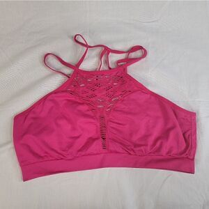 Victoria's Secret PINK Strappy Pink Bralette M Sexy Peekaboo Comfortable